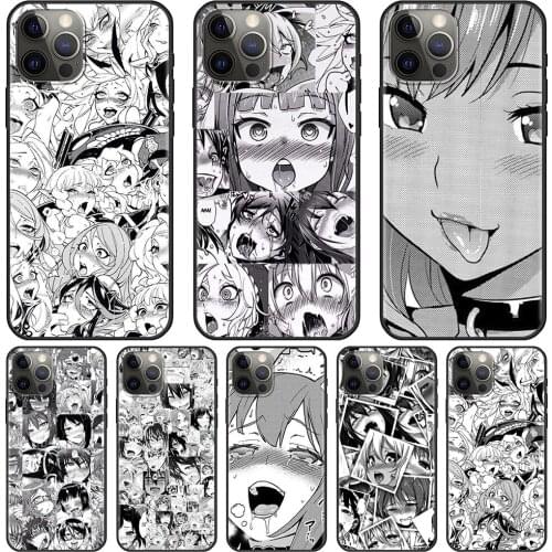 Anime girl cartoon japan cute faces Phone Cases For iPhone 12 7 Mini 11 Pro XS MAX X XR 8 Plus SE 2020 12 Pro TPU Silicone Cover
