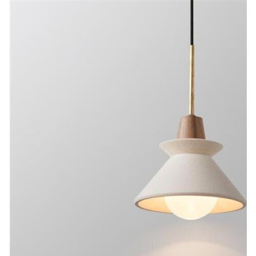 Modern Simple White Resin Metal Suspension for Foyer Dining Room Bar Bedside Simple Pendant Light 2547