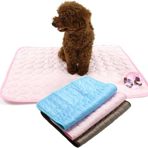 Washable Dogs Cat Pet Breathable Blanket Ice Pads Pet Summer Cooling Pad Mat Bed Car Seat Sofa Cooling Cushion Mat
