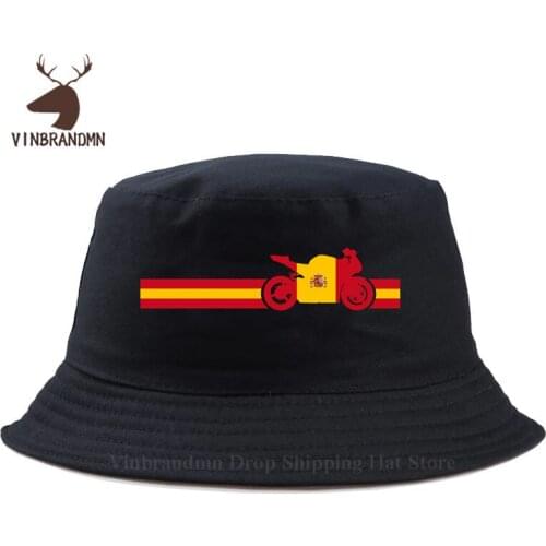Vintage Spanish Flag Motorcycle Baseball cap Retro Espanol Rider Fishinng Fisherman hat Moto Bike apparel made in Spain sun hats