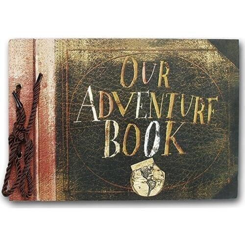 Vintage Kraft Black Paper Sheets Card Our Adventure Book Travel Album Handmade DIY Photo foto Scrapbook Photo Album