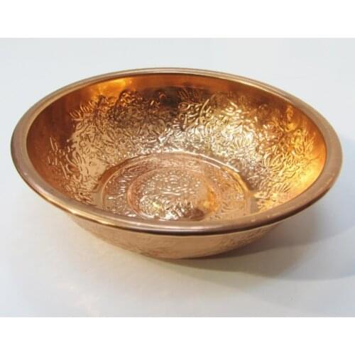 Yellow Quality Copper Bathroom Bath Bowl Turkish Design Turkish Bath Bowl