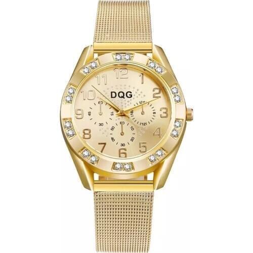 Reloj Mujer 2020 New Crystal Watch Luxury Gold Women Watches Fashion Womens Watches Full Steel Wrist watch Clock Kobiet Zegarka