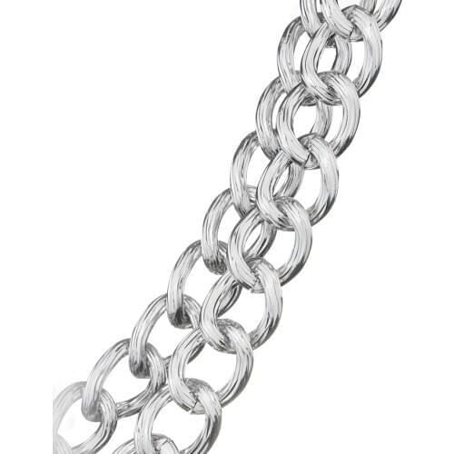 1Meters/lot Gold Color Aluminum Bulk Link Chains 15*20*3.5mm for DIY Jewelry Bracelet Necklace MakingSupplier