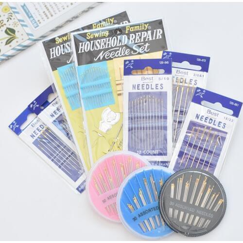 1 pack Stainless Steel sewing needles pins for Needlework Home DIY Crafts Household Handmade Cross stitch Sewing Accessories