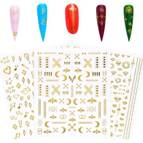 1Pcs 3D Nail Sticker Rivet Design Sliders Paper Stickers For DIY Gel Polish Decoration Manicure Tattoo Nail Art Accessories