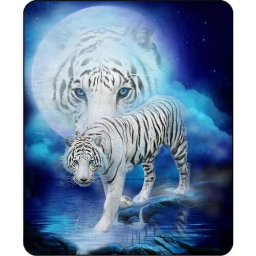 3d tiger Blanket for Beds Thin Quilt Fashionable Bedspread 150x200cm Fleece Throw Blanket