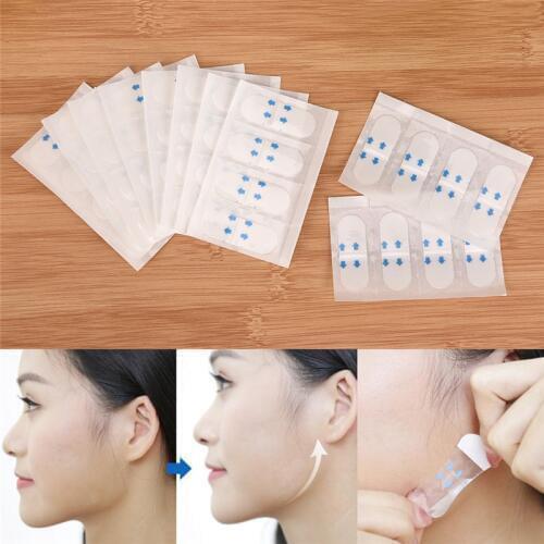 42pcs V Shape Face Labe Lift Sticker Thin Face Stick Artifact Invisible Sticker Lift Chin Medical Tape Makeup Face Lift Tools