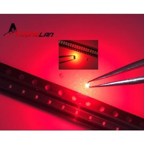 500pcs SMD 0402 0603 0805 2835 3528 1206 5050 5730 3014 4014 Diodo RED light emitting diode SMD super bright LED 3V Red