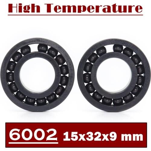 6002 High Temperature Bearing 15*32*9 mm ( 2 Pcs ) 500 Degrees Celsius Full Ball Bearing