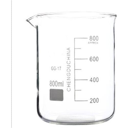 800mL Glass Beaker Low Form New Chemical Lab Glassware