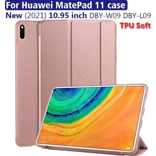Case For Huawei Matepad 11 2021/Honor V6 10.4 Soft Silicone Cover Mediapad T10S 10.1/T10 9.7 Matepad 10.4 Smart Sleep Wake Funda