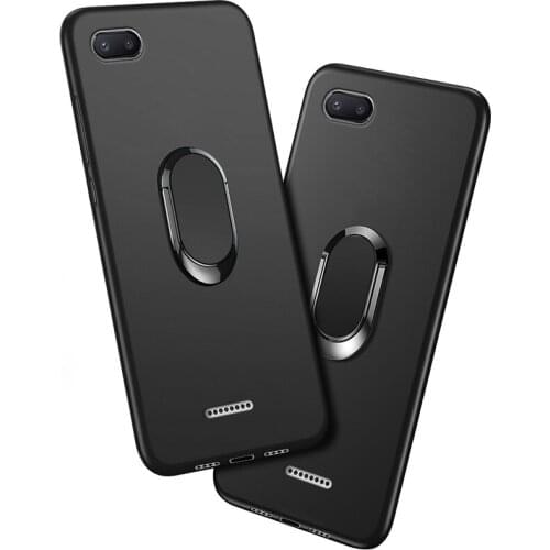 Cover For Xiaomi Redmi 6A Case Redmi6a Classic Finger Ring 360 Degree Rotation Soft Silicon