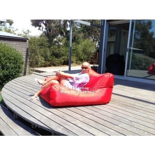 Cover only No Filler - Jaxx Outdoor Juniper Bean Bag Chair, Red