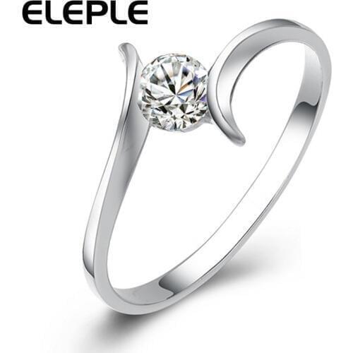 Eleple Women's Silver Rings