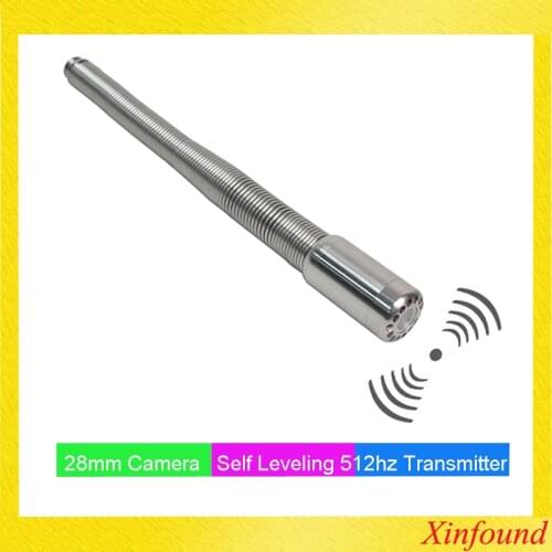 Hotsell 23 28mm Pipe Inspection Camera Head Long Spring 512hz Transmitter Sonde Self Leveling Balance 12LEDs For Wopson Replace