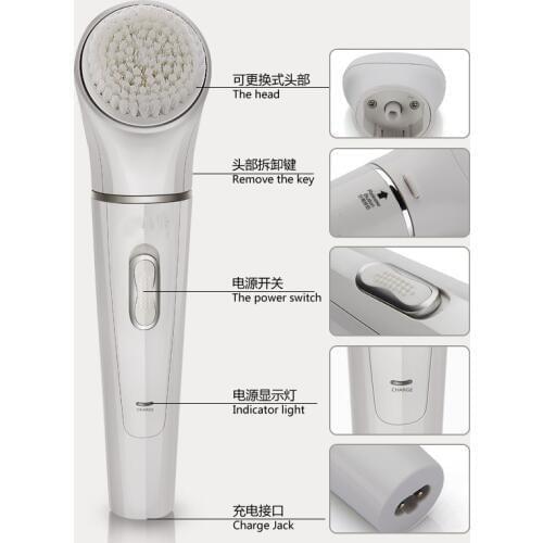 Body massage foot cutin file grinding massage Hair Shaving Removal razor face whitening Cleaser Device 5 in 1 Multi-function