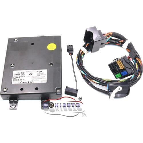 9W2 Bluetooth-compatible Module+Plug&Play Harness With Microphone 1K8 035 730 D For VW Golf MK6 Jetta MK5 Fit RCD510