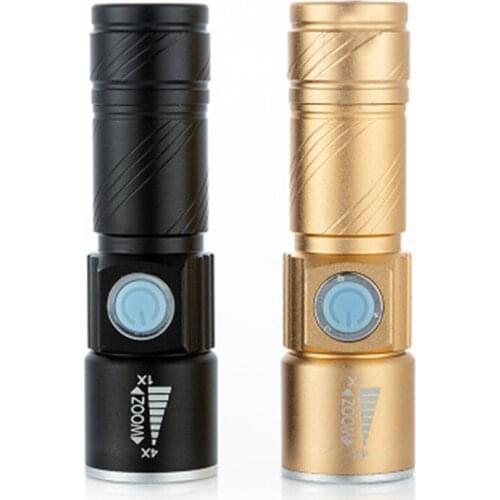 Powerful 4 LED Flashlight 200000 Lumen Waterproof Torch USB Rechargeable CREE Lamp Ultra Bright Lantern For Camping Hunting