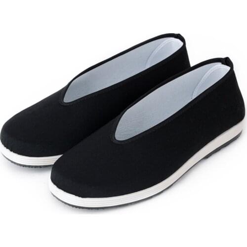 Man Black Chinese Traditional Sneakers Men Flats Shoes For Man Cosplay Costume Kung Fu Uniform Tang Suit Zapatos De Hombre