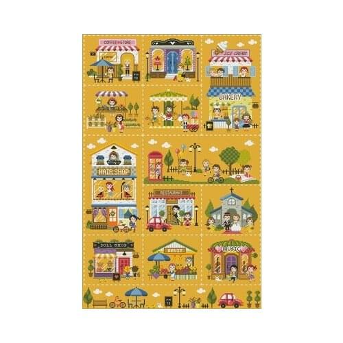 26-11878-14ct Needlework,For Embroidery,DIY 14CT Unprinted Arts Cross stitch kits Set Cross-Stitching Home Decor