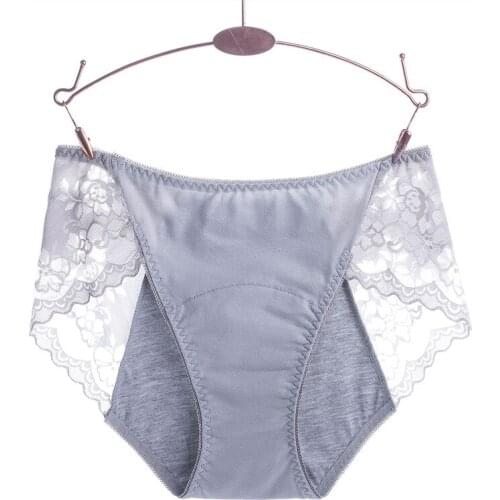 New Cotton Menstrual Panties Physiological Period Leak Proof Underwear Sexy Lace Breathable Seamless Briefs Lady Soft Underpants