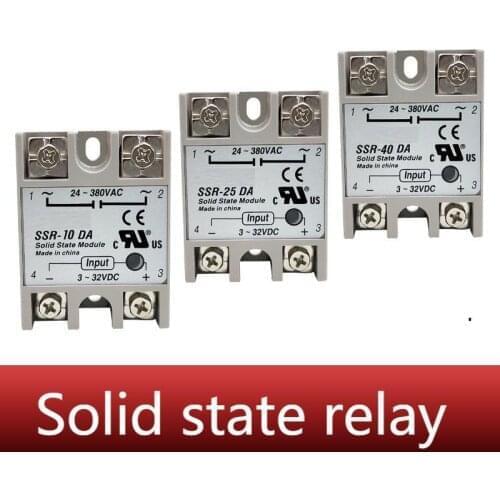 Single phase solid state relay ssr-25da (25a) solid state relay (DC controlled AC) ssr-25da SUSWE