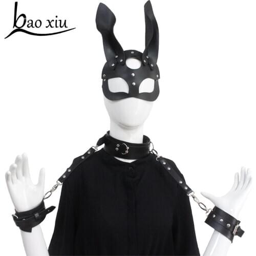 2021 New Goth Red Faux Leather Collar Big Necklace Choker Set Sexy Gothic Harness Harajuku Punk Bondage Statement for Women