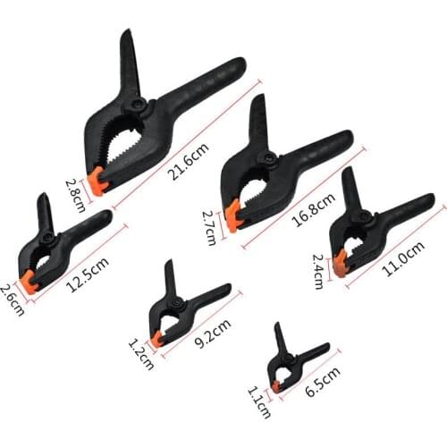Hard Plastic A-shape Clip wood working spring clamp 2/3/4/4.5/6/9Inch Woodworking Model Making Fastener Clips Jaw Repair Tool