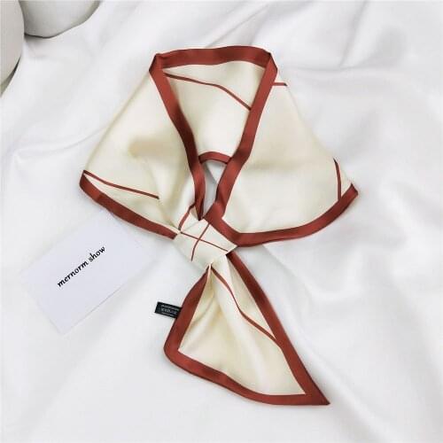 Fashion Dots Skinny long silk Scarf Women Hair Tie Band Kerchief Wrist Ribbons Fashion Head Hair Tie Band Neckerchief SJ231