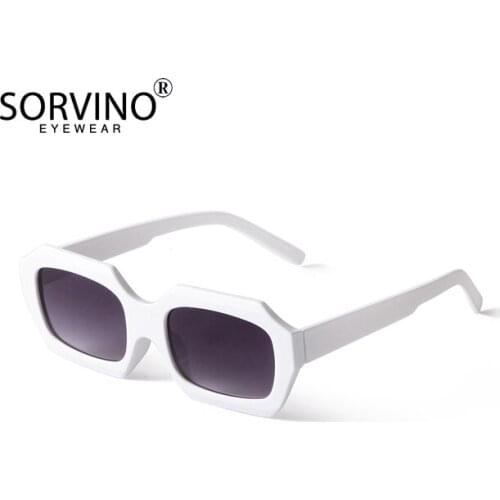 Small Rectangle Polygon Sunglasses Women 2021 Luxury Brand Quality Fashion Tea Gradient Sun Glasses Irregular Frame Glasses