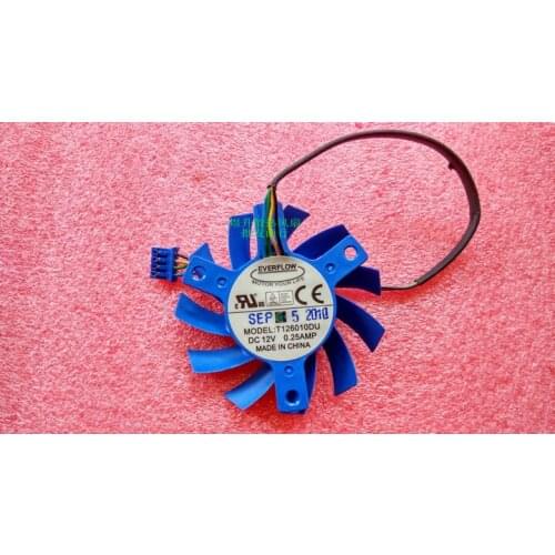 40 * 40 hole pitch 4-wire graphics card fan brand new t126010du DC12V 0.25amp