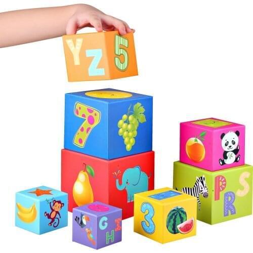 Funny Color Baby Educational Balance Tower Game Sorting Nesting Animal Block Toy Activity