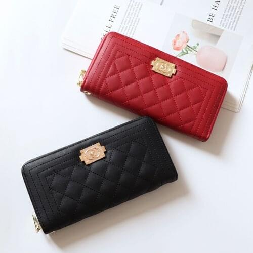 Womens long zipper large capacity clutch bag fashion wallet mobile phone purse and handbag purse clutch bag