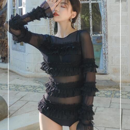 Womens Swimming Suit Swimsuit Fused Mesh Swimwear Black Bikini Push Up 2020 One Piece Swimsuits Female Beach Bathing Suits XL