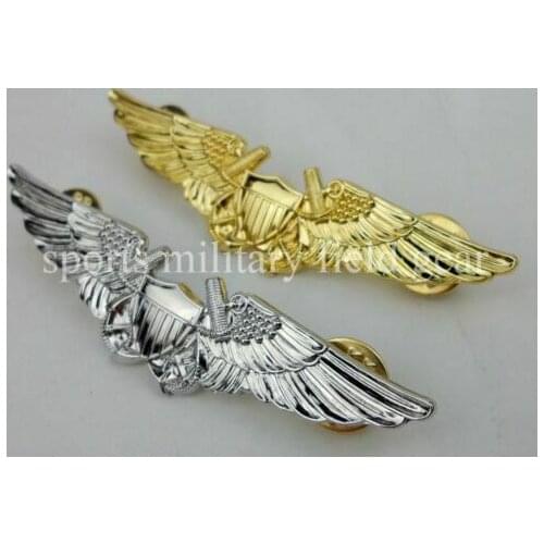 US Usmc Aviation Officer Pilot Gold & Silver Wing Badge Metal Pin Insignia OF 2 Military 5605101