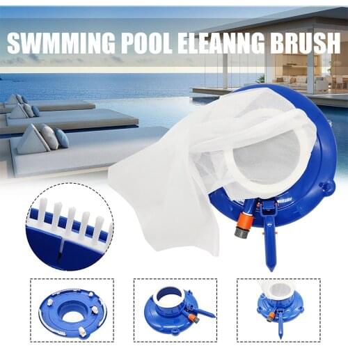1PC Vacuum Head Brush Flexible Swimming Pool Cleaner Suction Head Pool Leaf Vacuum Cleaning Tool With Brush Pool Cleaning tool