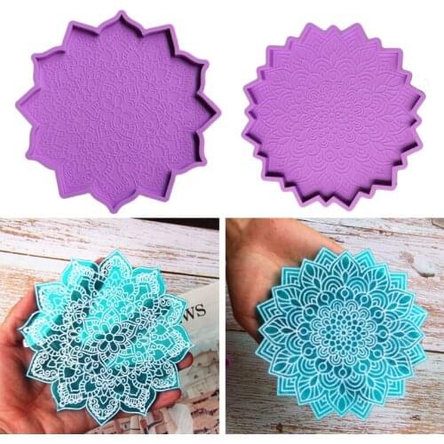 1Pc Silicone Jewelry Tray Epoxy Resin Casting Mould Glass Teapot Mat Tray Mold Jewelry Making Mold Home Decoration