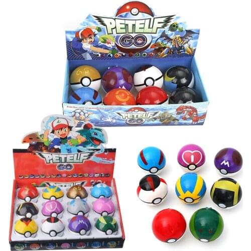 2 styles Original Pokemon master ball big PokeBall Toy Pikachu Go plus Action Figure doll poke box boy children game Puzzle gift