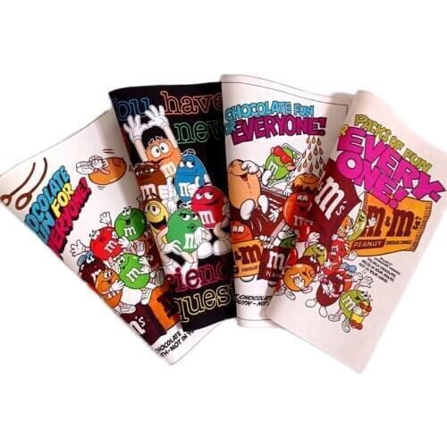 Cotton canvas Fabric Patchwork diy Sewing Cloth Craft home Decoration Tissue patches Cute Anime 15x20cm