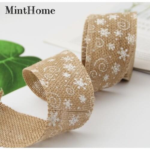 5m/roll Christmas Decoration Burlap Roll DIY Handmade Christmas Wedding Decoration Burlap Roll Craft 6cm Lace Burlap Roll