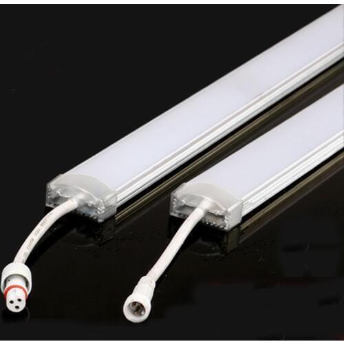 55cm Mini LED Wall Washer Light 24V Outdoor Waterproof LED Hard Strip Linear Lamp Aluminum Barrier Pipe 10pcs