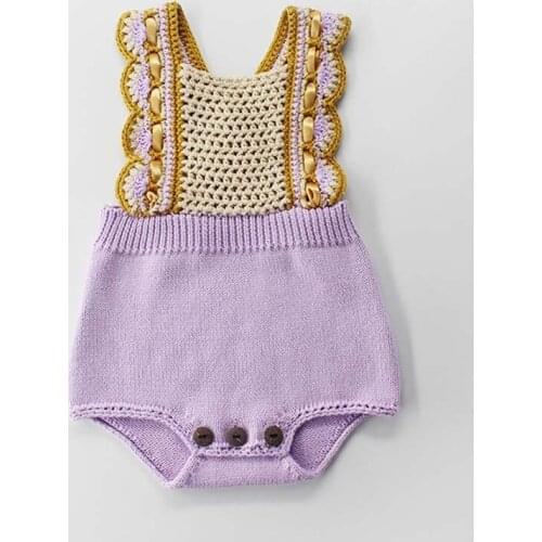 Baby Bodysuits Baby Girls Princess Jumpsuits Outfits Clothes Autumn Winter Sleeveless Knitted Newborn Infant Sweater Wear