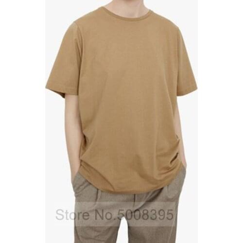 Woman Antonia Cotton Tshirt Oversized Tound Neck Short Sleeves White Grey Camel colors High quality Basic Tees Top