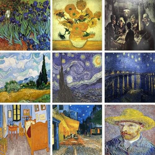 Painter Vincent Van Gogh Series 5D DIY Diamond Painting Full Square Round Diamond Embroidery Sale Rhinestones Mosaic Picture