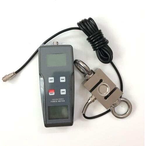FM-207-500K Push & Pull Force Gauge 4900N Range N, kg, lb Measurement Unit with 99 Groups Data Memory