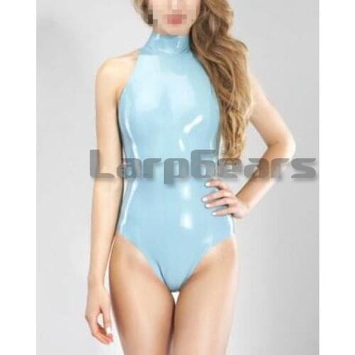 Latex swimwear suits 0.4mm bodysuit zentai rubber jumpsuit latex leotard