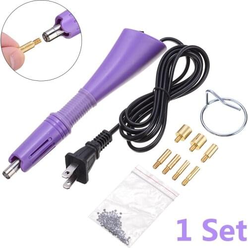 New Hot Fix Rhinestones Hot Fix Applicator Set Iron-on Wand Heat-fix Tool Gun For Dress Cloth Shoes DIY Supplies