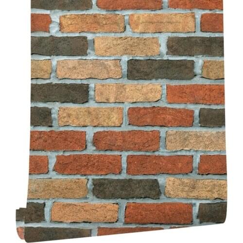 Peel and Stick Brick Wall Stickers Waterproof Living Room Bedroom Kitchen TV Background Adhesive Wallpaper Art Home Wall Decals