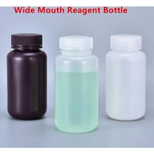 500ml,1000ml Wide Mouth Plastic Bottles with Caps for Reagent Lotion Liquid Food Grade Storage Container Liquid Bottles